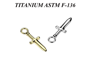 Подвеска из титана меч арондит