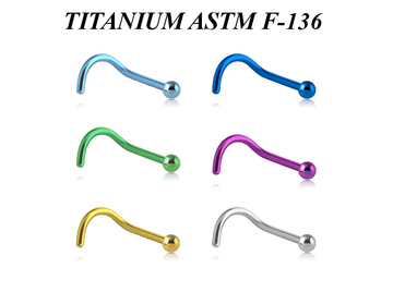 Нострил из титана с анодированием