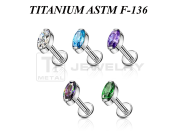 Лабрет из титана Ti Metal лиора