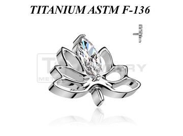 Накрутка из титана Ti Metal сияющий лотос