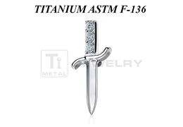 Накрутка из титана Ti Metal кинжал