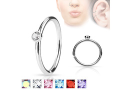 Кольцо раздвижное со стразом