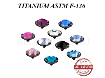 Накрутка из титана с чёрным PVD покрытием