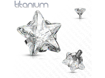 Накрутка из титана кристальная звезда