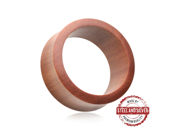 Тоннели Steel and Silver из розового дерева, пара