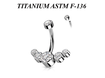 Банан из титана Ti Metal с кластером фиджи