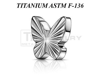 Накрутка из титана Ti Metal мотылёк