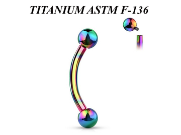 Микробанан из титана Ti Metal анодированный